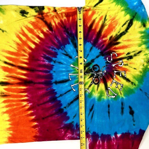 Vintage Destination Designs Mens L Grateful Tread Tie Dye T-Shirt Single Stitch - Picture 7 of 8
